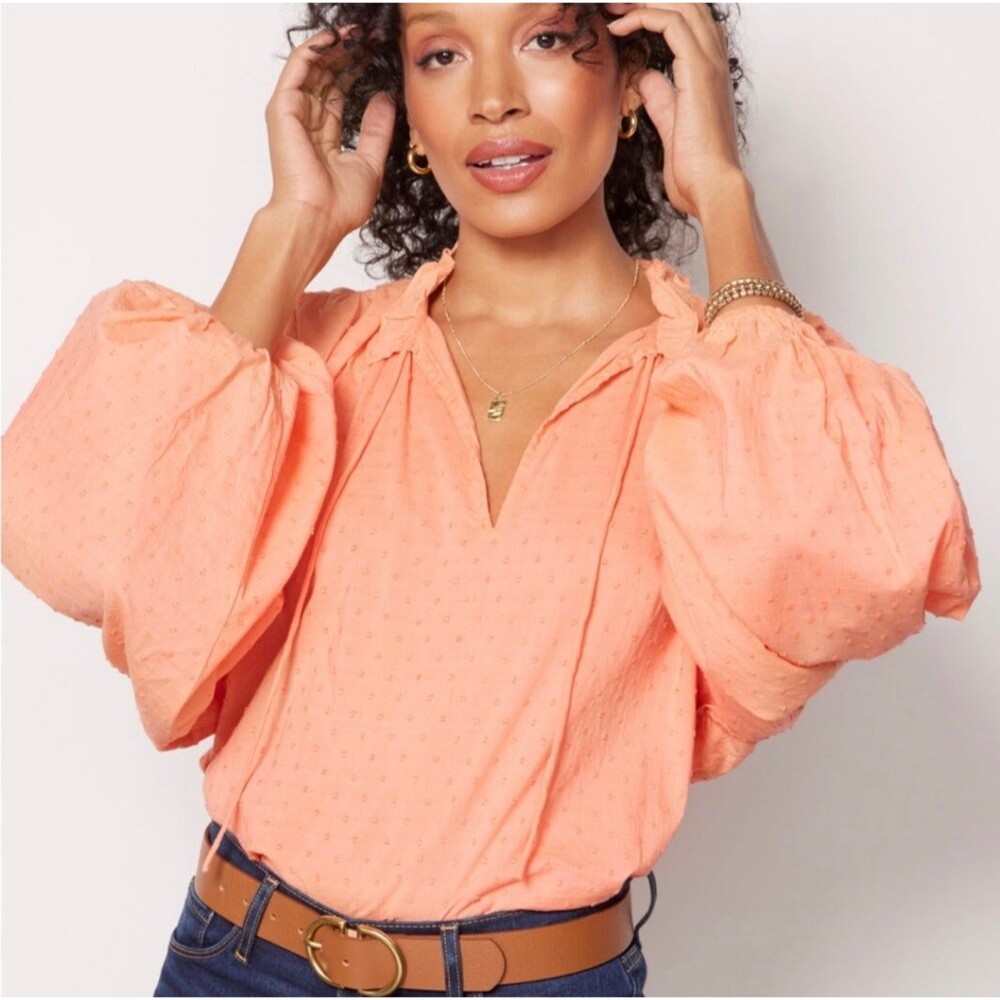Cleobella Phoenix Peasent Long sleeve Blouse Size M